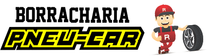 logotipo borracharia pneu-car